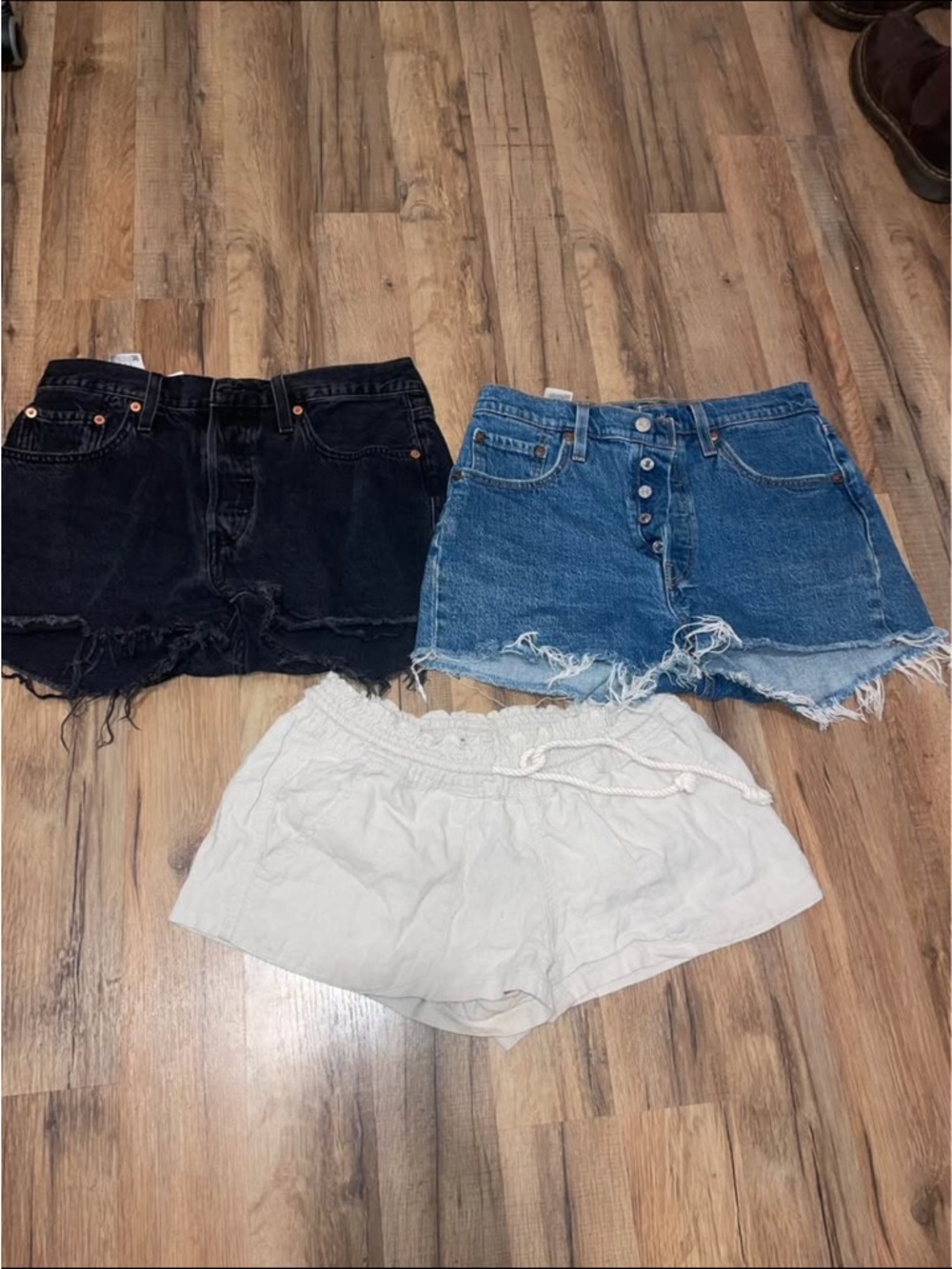 Levi's, lululemon, and urban outfitters clothes